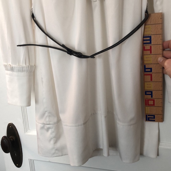 Fabulous Reiss White Long-sleeved Cocktail Dress Sz.8 Great Condition - Picture 9 of 11